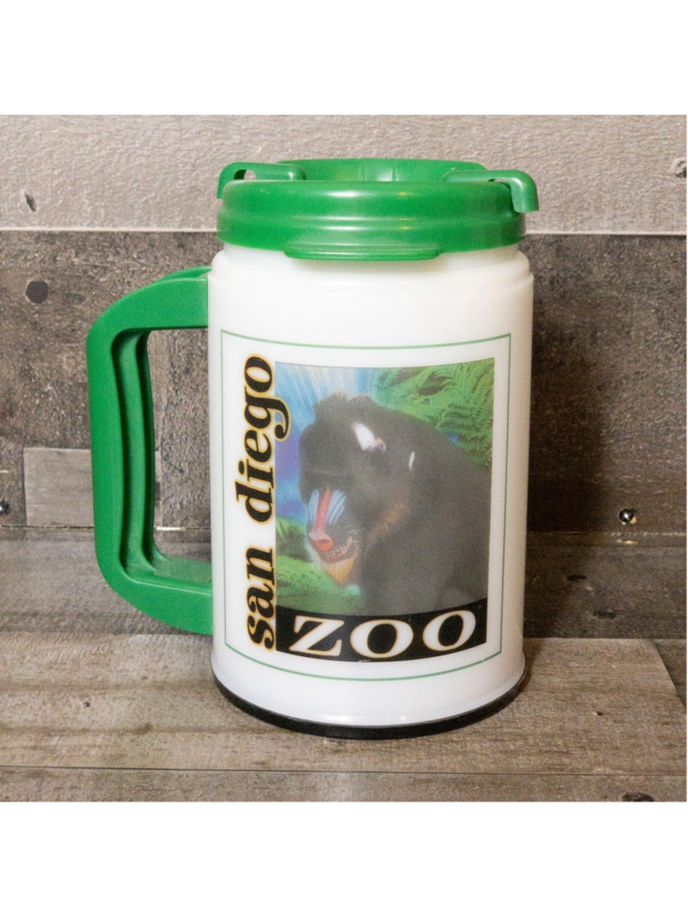 SAN DIEGO ZOO WILD ANIMAL PARK LIGHT UP CUP W/ LID WORKS VINTAGE RETRO MUG - Picture 5 of 9